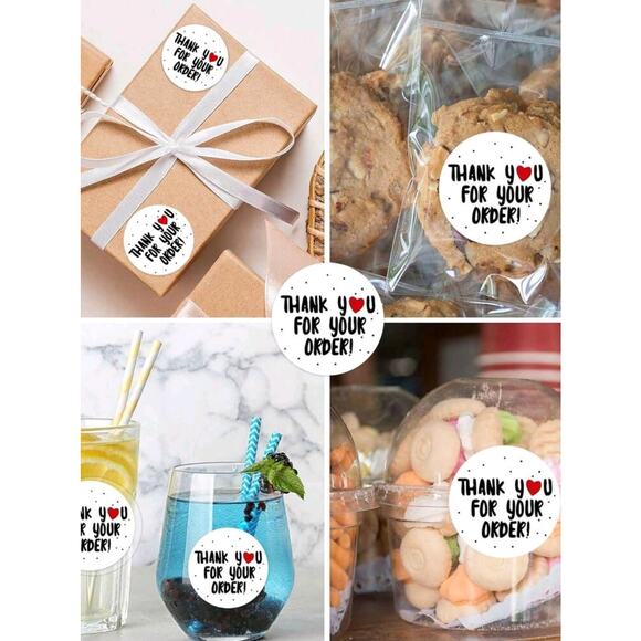 x500 "Thank you for your order" sticker Shipping Supplies - Picture 2 of 3